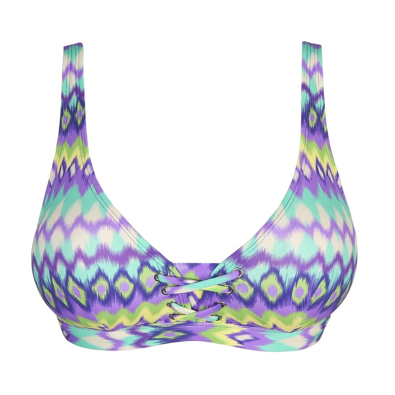 Primadonna Swimwear -  Holiday Plunge Bikini Removable Pads Mezcalita Blue