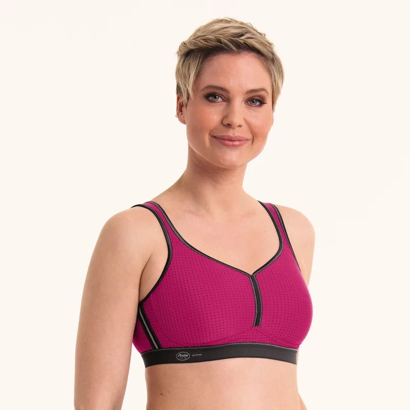 Anita Care - Performance Sports Bra Moulded Pink/Anthracite