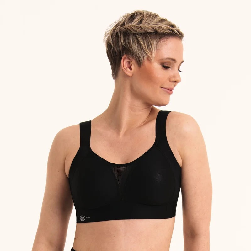 Anita - Smart Control Sports Bra Moulded Clean Cut Black