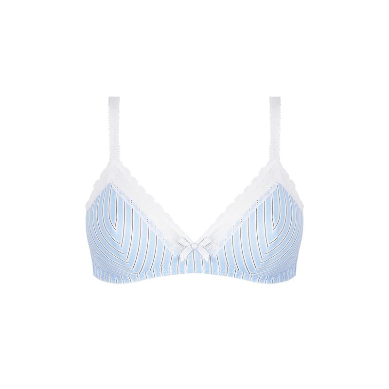 Antigel By Lise Charmel - Un Brin Garconne Wireless Triangle Bra Bleu Liquette