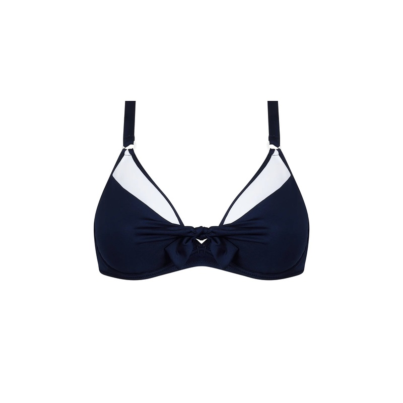 Antigel Swimwear By Lise Charmel - La Skippeuse Halter Underwired Bikini Top Marine Skippeuse