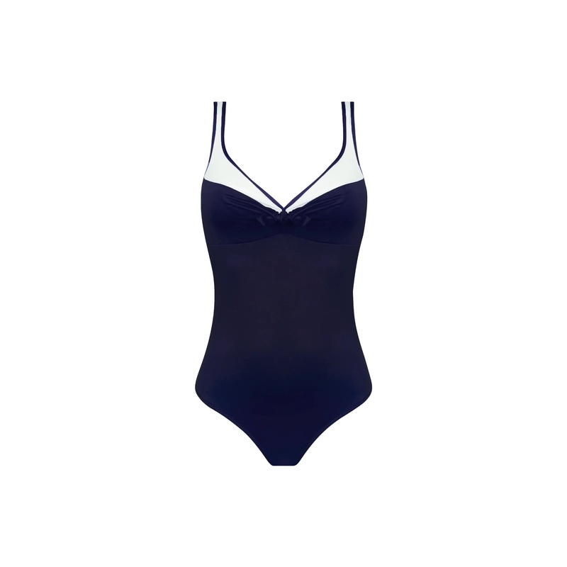 Antigel Swimwear By Lise Charmel - La Skippeuse Wireless Swimsuit Marine Skippeuse