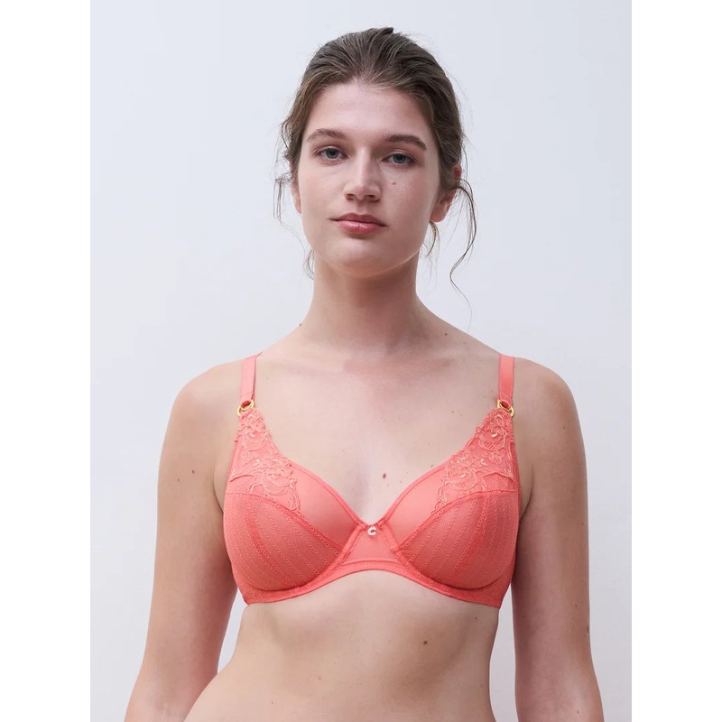 Chantelle - Cabaret Sauvage Covering Underwired Bra Coral