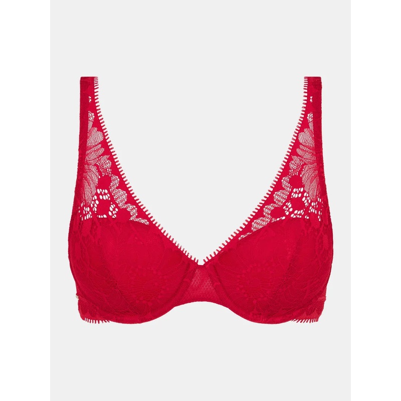 Chantelle - Day To Night Plunge Spacer Bra Poppy Red