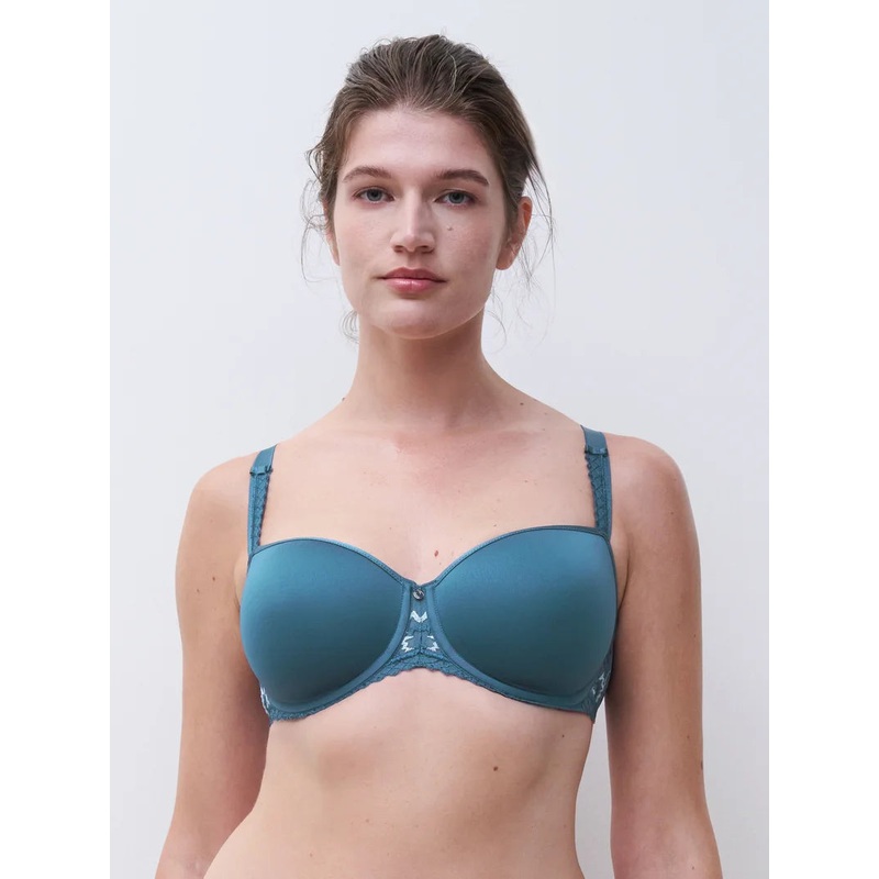 Chantelle - Every Curve Half-Cup Memory Bra Jeans Blue Shades