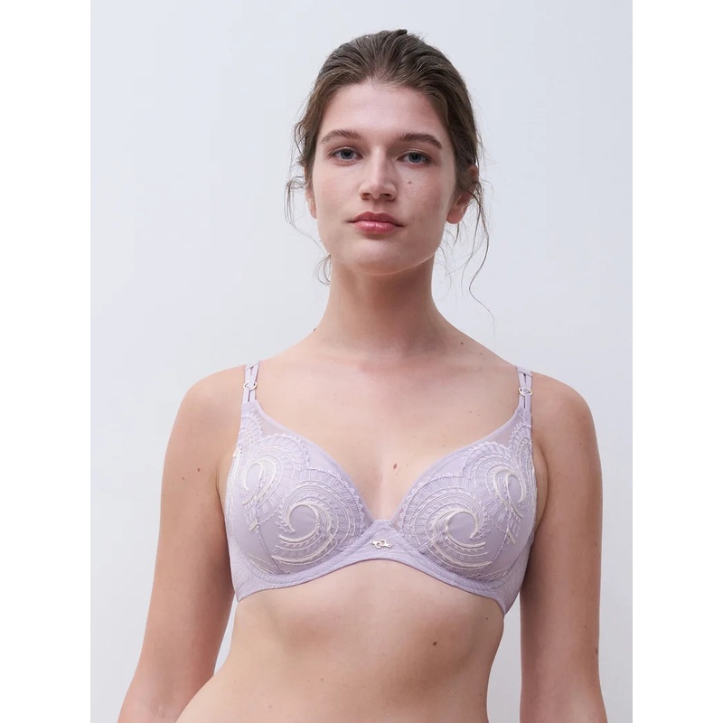 Chantelle - Mystic Dream Plunge T-Shirt Bra Lavandin / Milk
