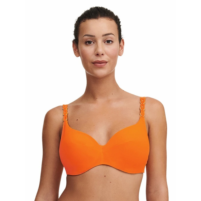 Chantelle Swimwear - Emblem Covering Underwired Bikini Orange
