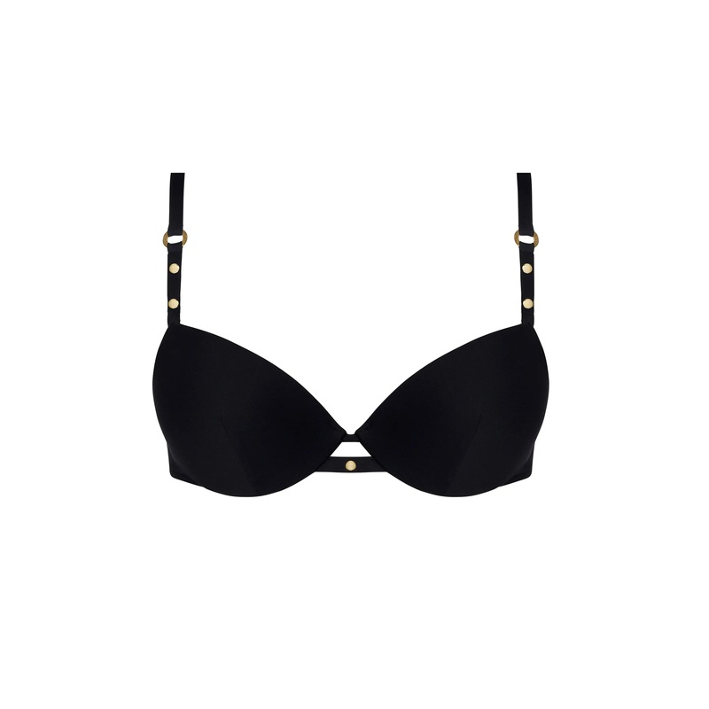 Lise Charmel Swimwear - Eclat Rock Padded Plunge Bikini Top Noir