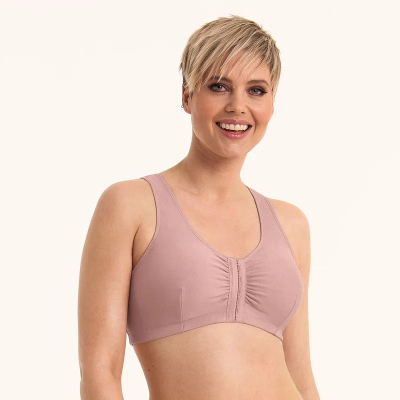 Anita Care - Hazel Post Mastectomy Bra Front Closure Rosewood
