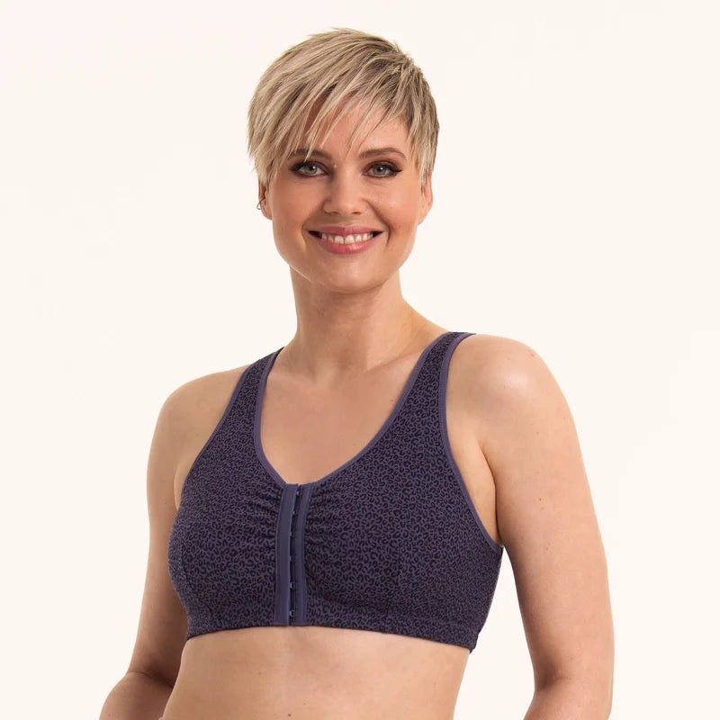 Anita Care - Hazel Post Mastectomy Bra Front Closure Steel Grey
