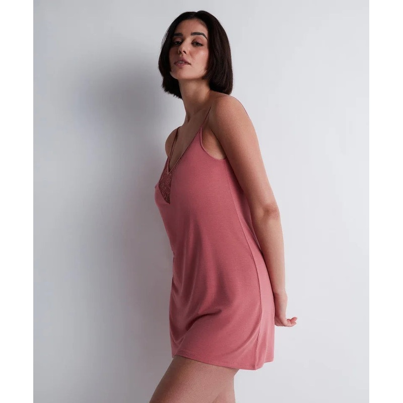 Aubade - Lazy Days Long Nightdress Rosewood