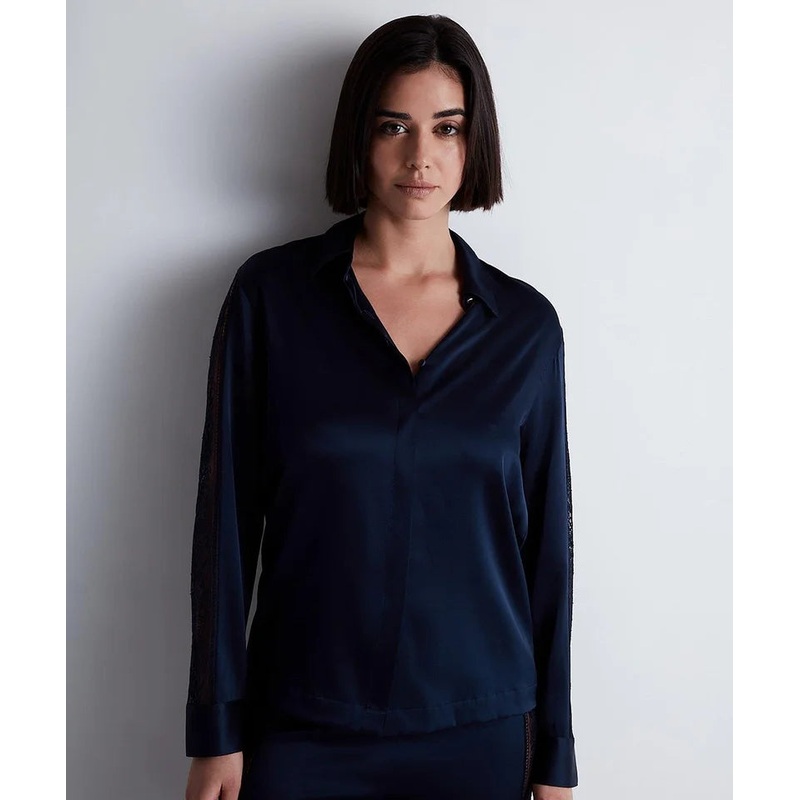 Aubade - Midnight Whisper Blouse Evening Blue