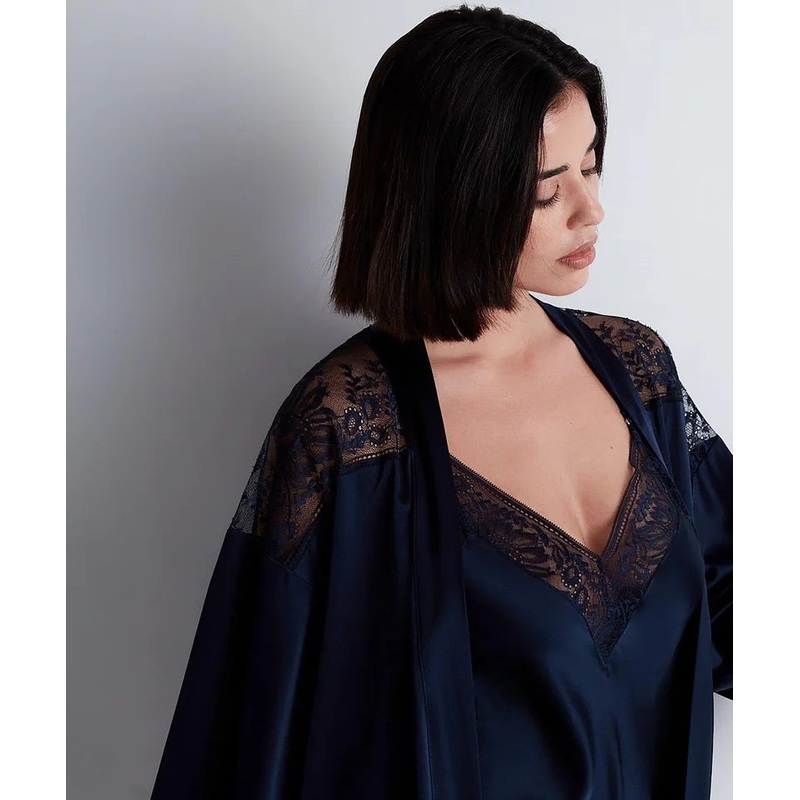 Aubade - Midnight Whisper Kimono Evening Blue