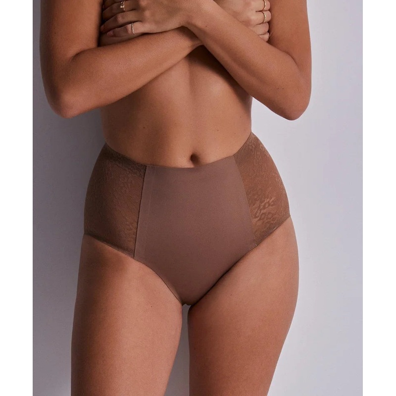 Aubade - Sculpt By Aubade Highwaisted Lace Brief Cinnamon