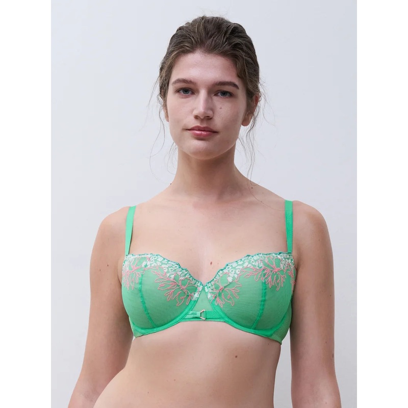 Chantelle - Spice Half-Cup Bra Aqua Fluo