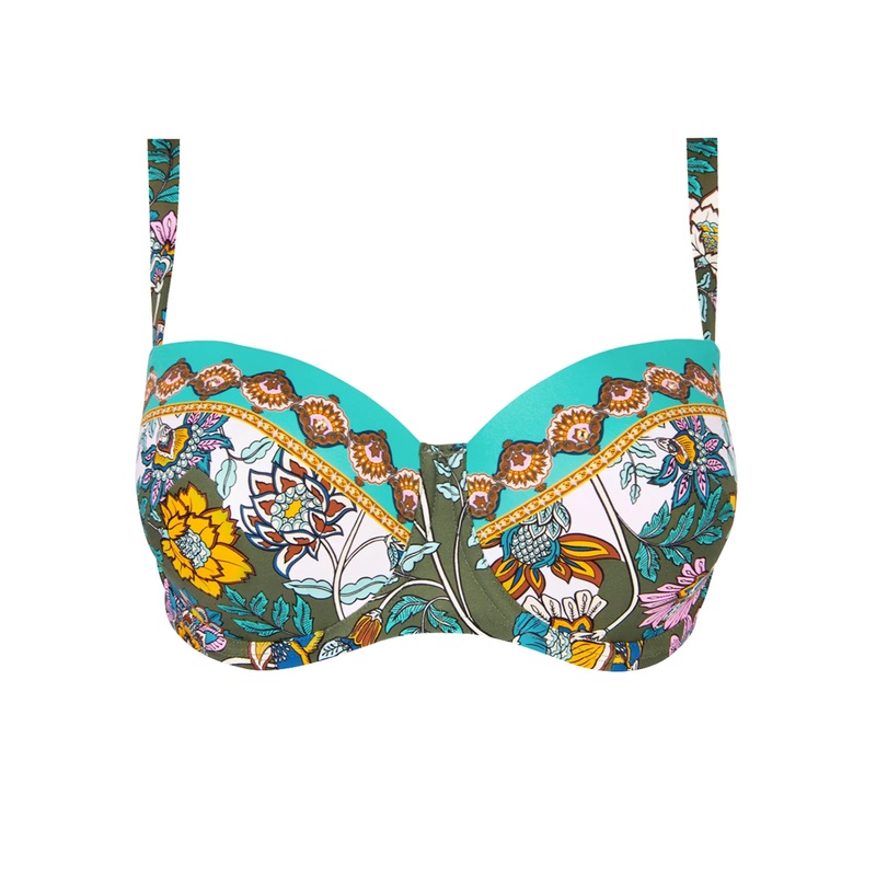 Lise Charmel Swimwear - Fleur Persane Padded Bikini Top Bronze Persanne