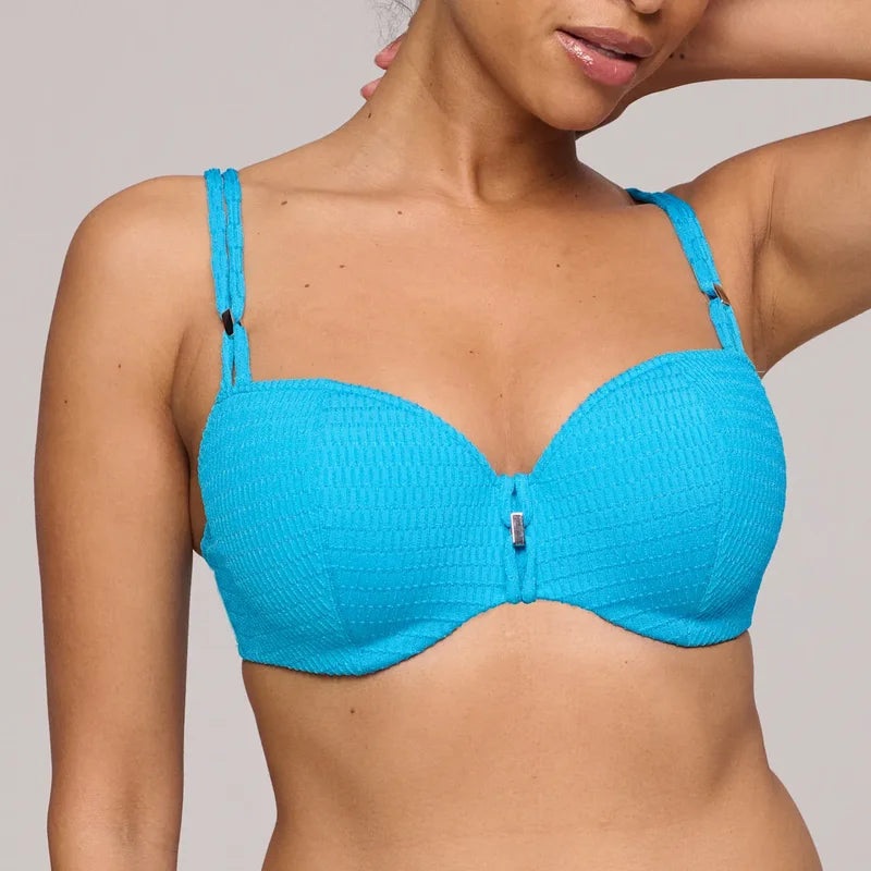 Marie Jo Swimwear - Cherilyn Padded Balcony Bikini Top Sea Breeze