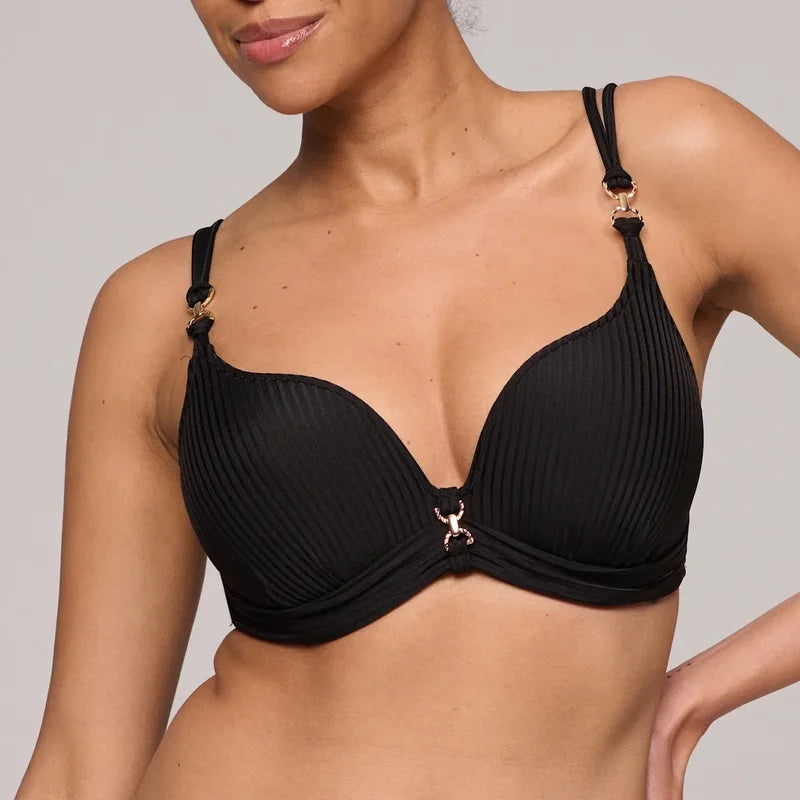 Marie Jo Swimwear - Emly Padded Bikini Top Heartshape Black