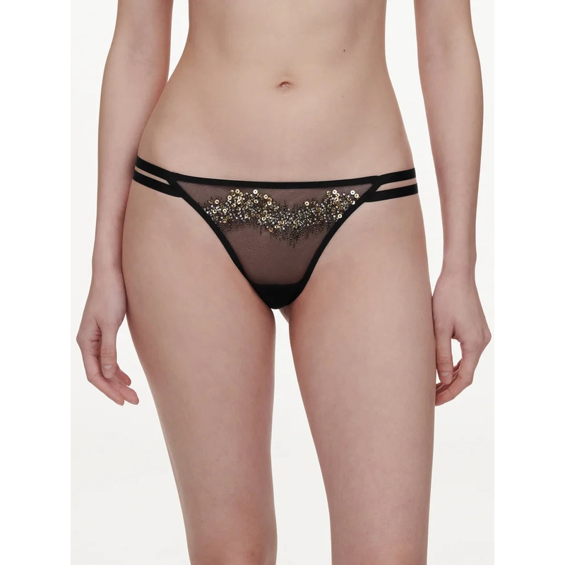 Chantelle - Genesis Tanga Glitter Black