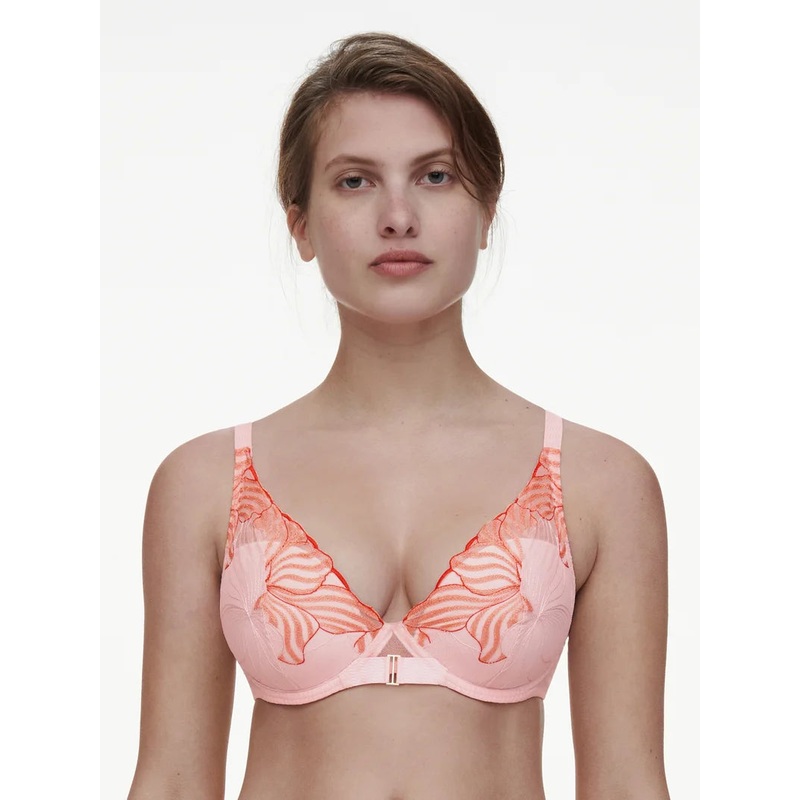 Chantelle - Legend Plunge T-Shirt Bra Nymphea Pink / Coral