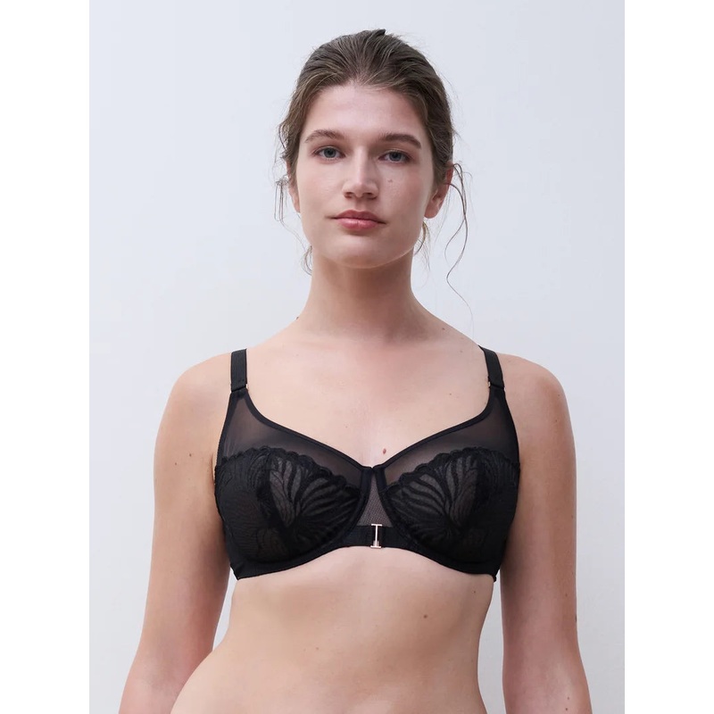 Chantelle - Legend Very Covering Underwired Bra Black