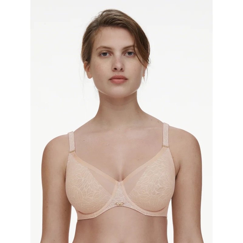Chantelle - Pure Lace Covering Molded Bra Golden Beige