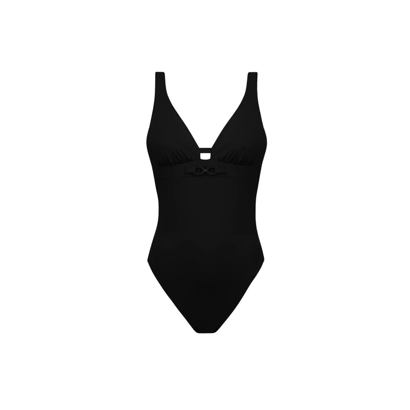 Lise Charmel Swimwear - Grace Infinie Wireless Low-Back Swimsuit Noir