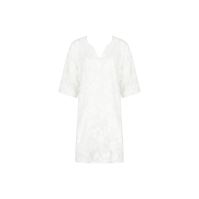 Lise Charmel Swimwear - Romance Couture 3/4 Sleeved Tunic Blanc