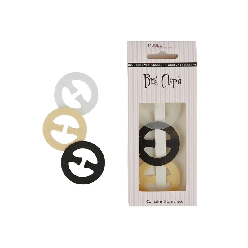 Secret Weapons - Bra Bits Circle Bra Clips Clear, Nude & Black