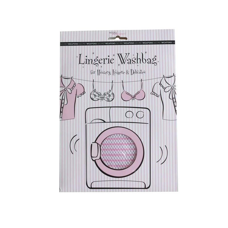 Secret Weapons - Fashion Essentials Lingerie Wash Bag (35cm By 40cm) Pink And White