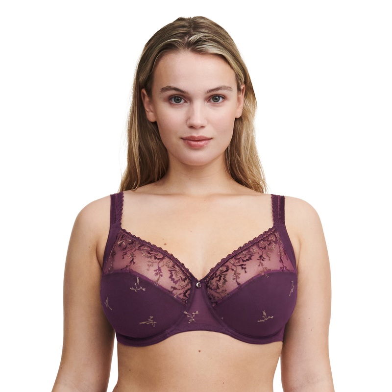 Chantelle - Every Curve Covering Underwired Bra Aubergine Shades