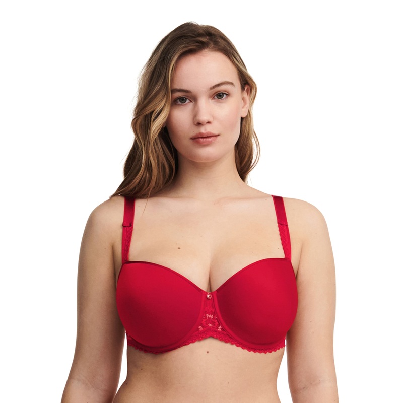 Chantelle - Every Curve Half-Cup Memory Bra Scarlet / Peach