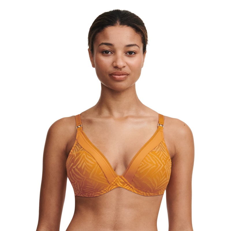 Chantelle - Graphic Allure Plunge T-Shirt Bra Ocre