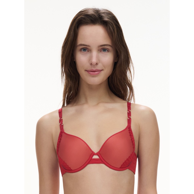 Chantelle - Mystic Dream Covering Memory Bra Passion Red/Aubergine