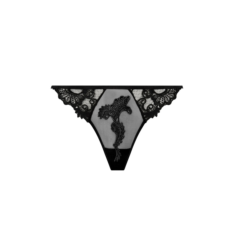 Lise Charmel - Dressing Floral Sexy String Noir