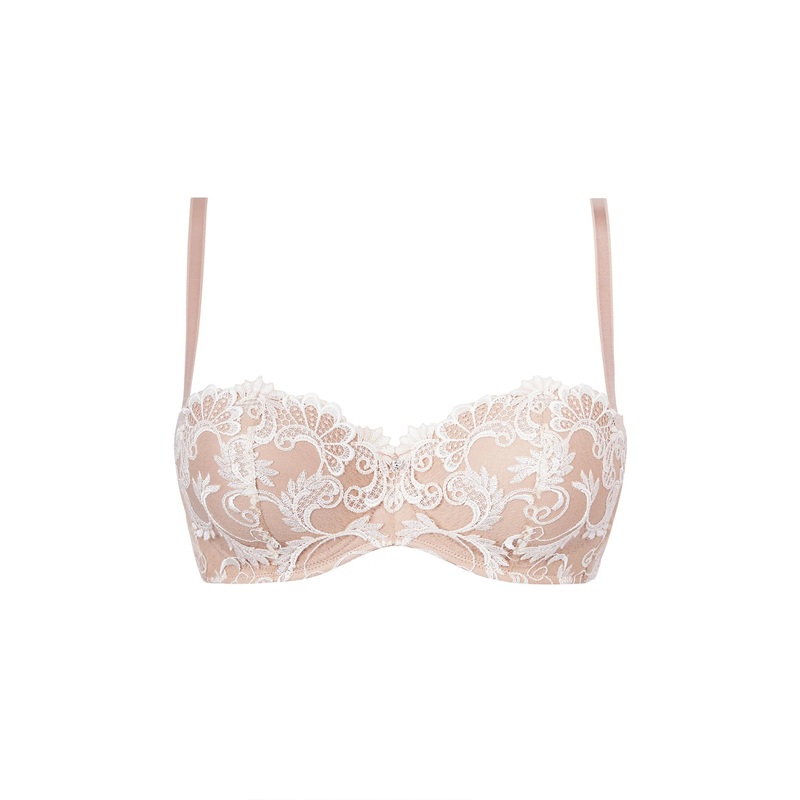 Lise Charmel - Dressing Floral Strapless Bra Ambre Nacre