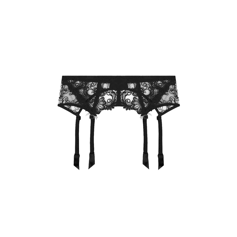 Lise Charmel - Dressing Floral Suspender Belt Noir