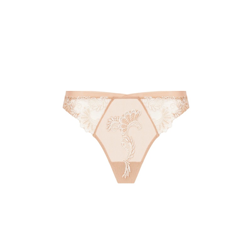 Lise Charmel - Dressing Floral Thong Ambre Nacre