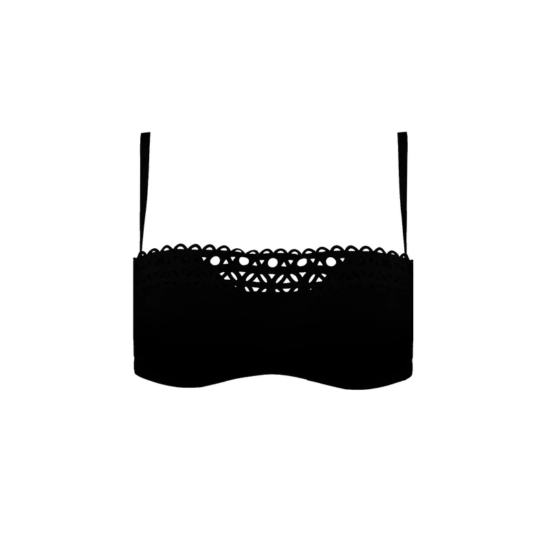 Lise Charmel Swimwear - Ajourage Couture Padded Strapless Bikini Noir