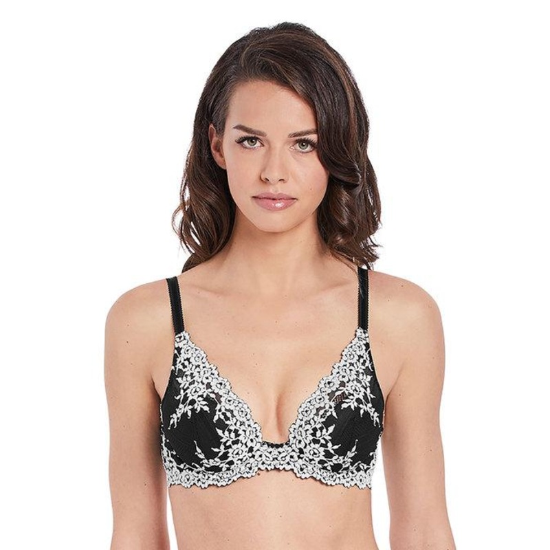 Wacoal - Embrace Lace Plunge Underwire Bra Black
