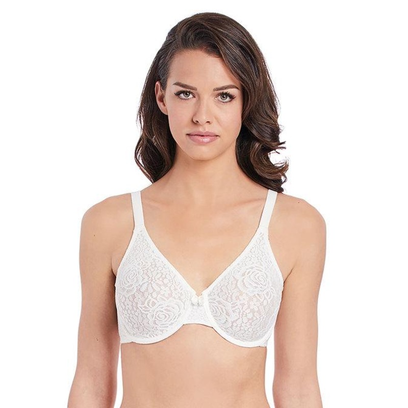 Wacoal - Halo Lace Moulded Underwire Bra Ivory