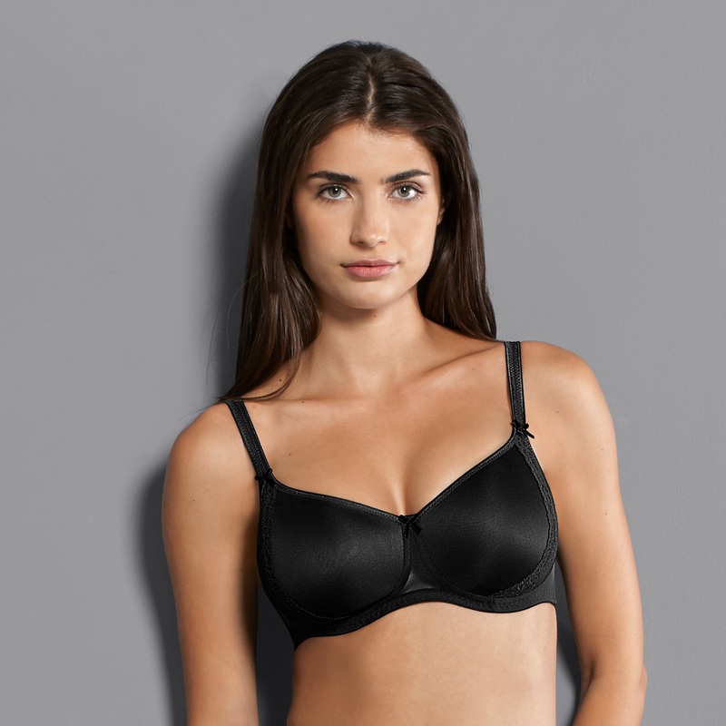 Rosa Faia - Lace Rose Soft Bra With Padded Cups Black
