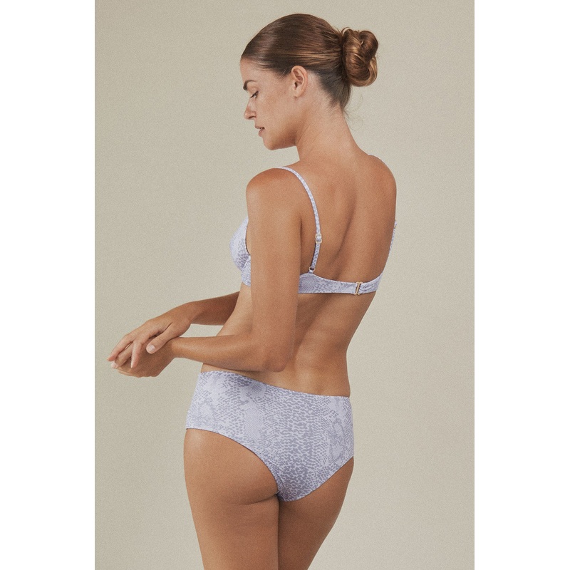 ACACIA Swimwear Duke Lining Bottom in Lilac Snake