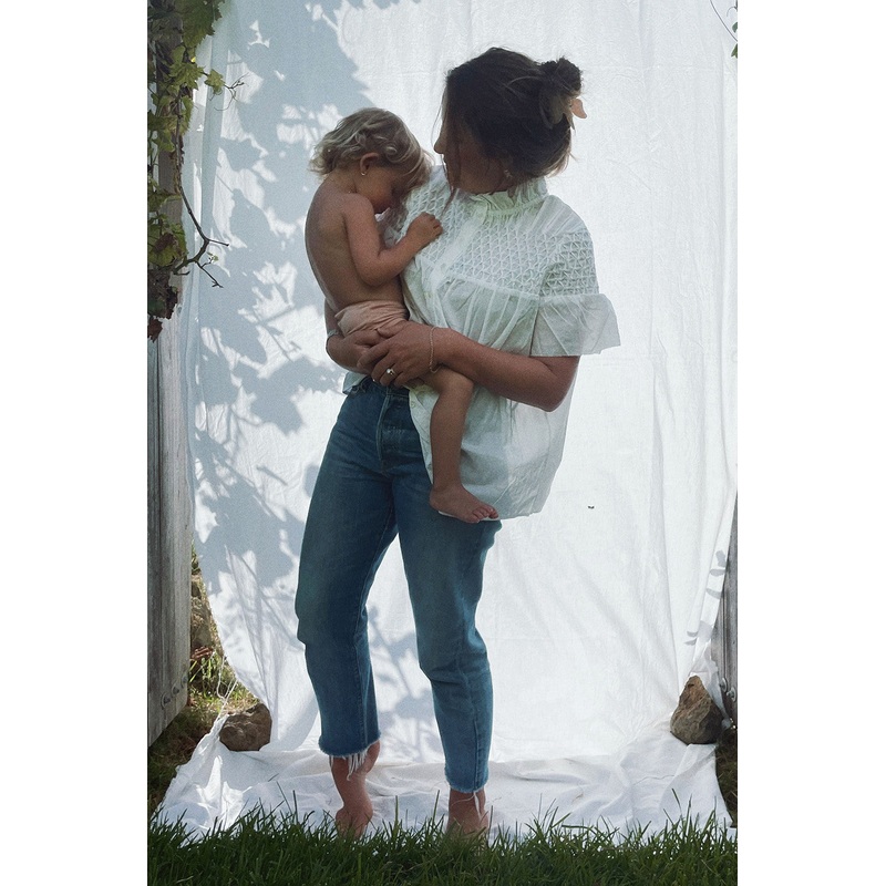 Olympia Etal Nora Top in White Voile