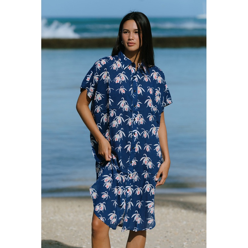 ACACIA *EXCLUSIVE* Koki Dress in Blue Island Orchid