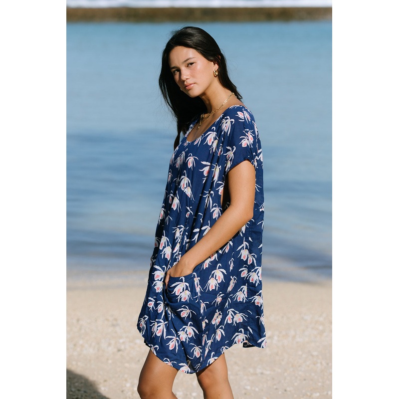 ACACIA *EXCLUSIVE* Mana Dress in Blue Island Orchid