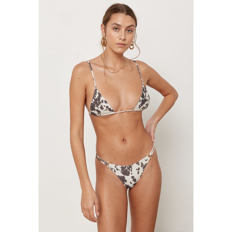 Aila Blue Tangiers Top in Vaquero Cow- Last One