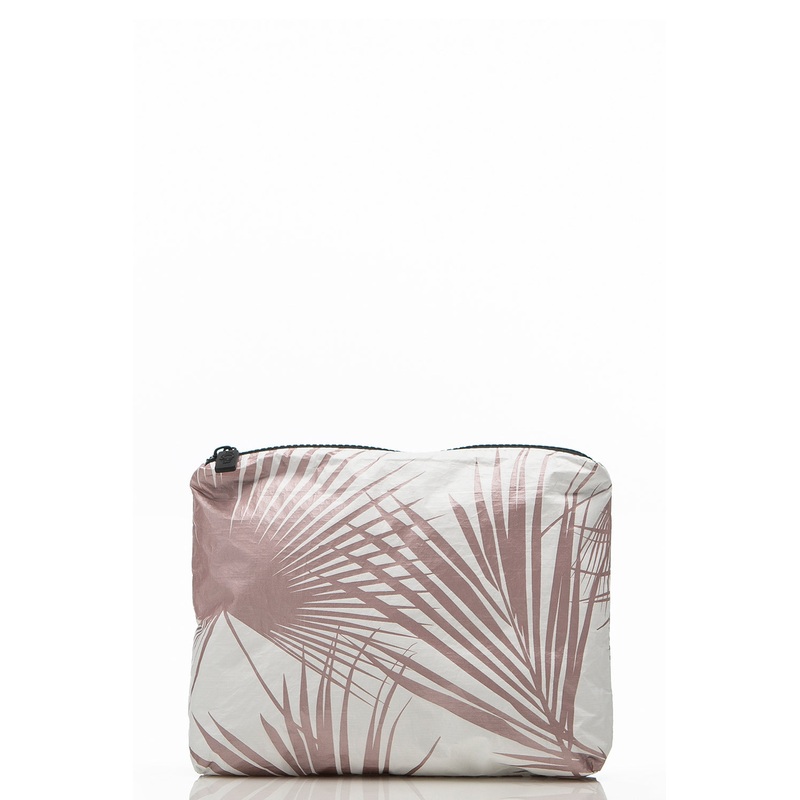 ALOHA Collection Small Day Palms Pouch in Rose Gold