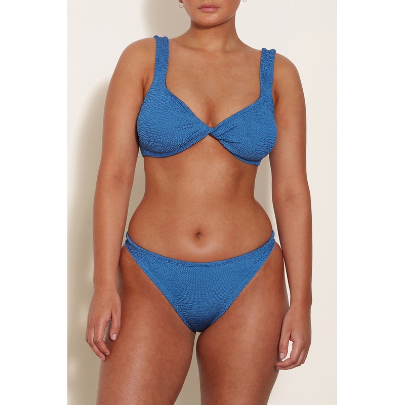 Hunza G Juno Bikini in Metallic Denim