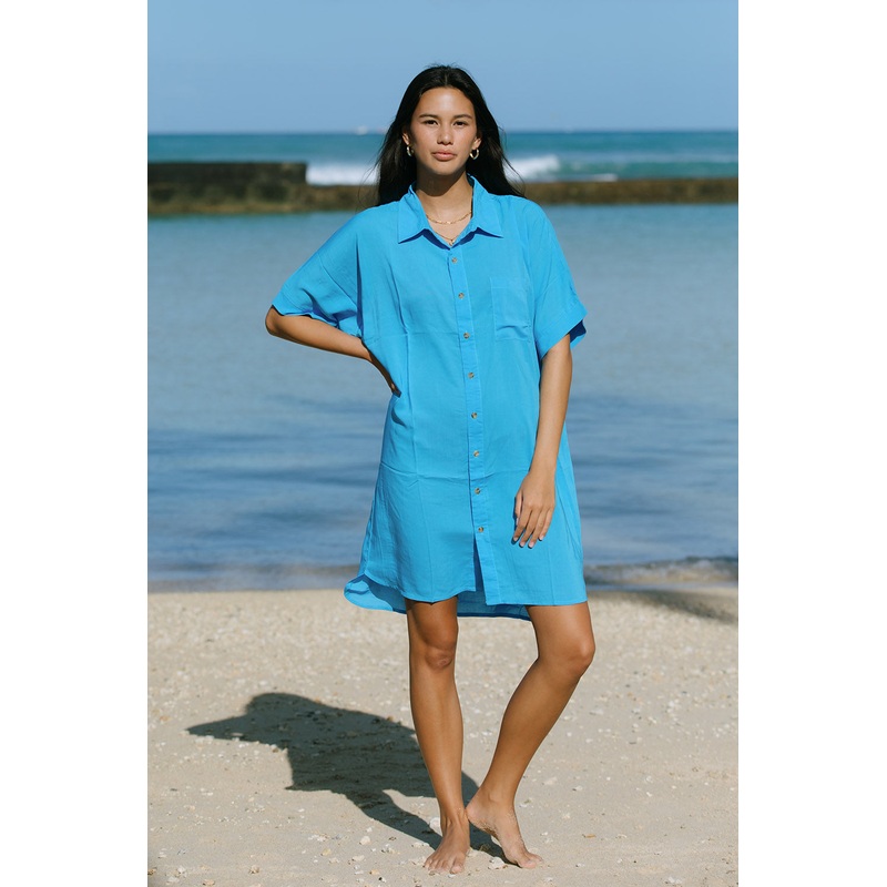 Mai Dylan Dress in Azure